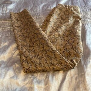 Snake print pants